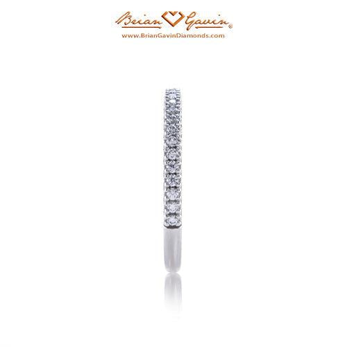Petite Pave Matching Band - Size 3.75 - 18K White Gold