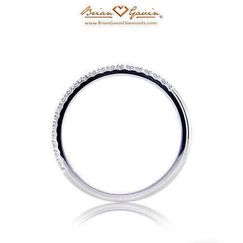 Petite Pave Matching Band - Size 3.75 - 18K White Gold
