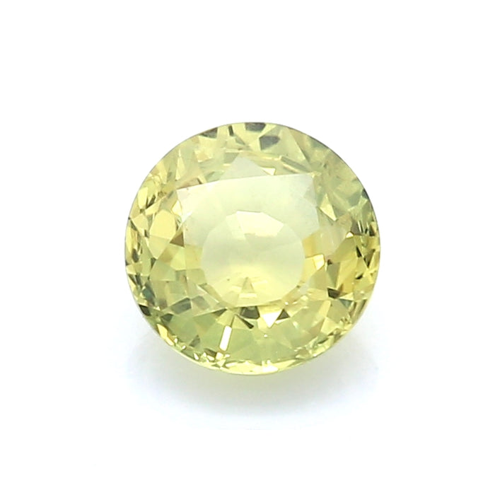 1.6 VI1 Round Greenish Yellow Fancy sapphire