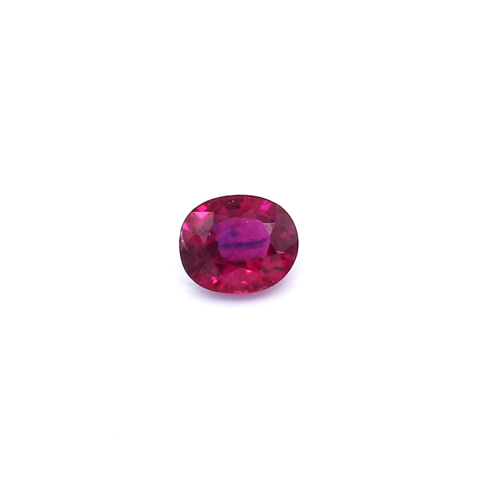 0.51 EC2 Oval Purplish Red Ruby