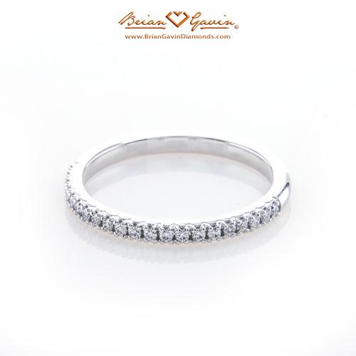 Petite Pave Matching Band - Size 3.75 - 18K White Gold