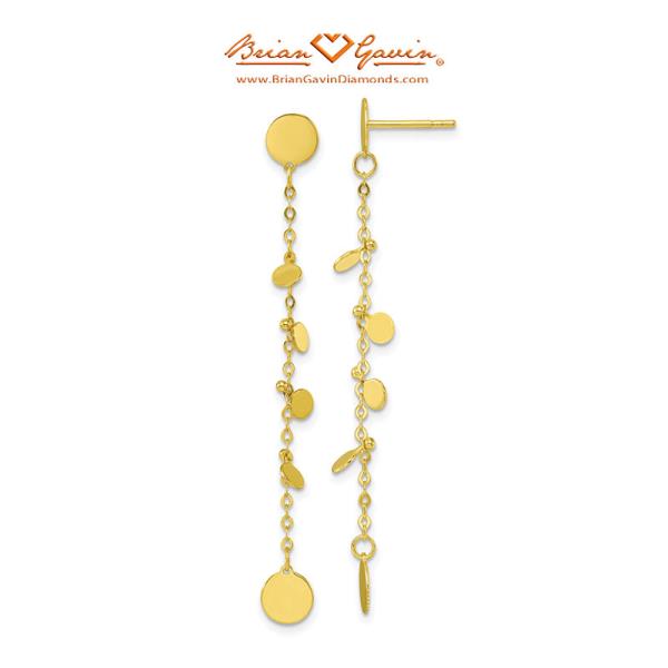 Discs Post Dangle Earrings