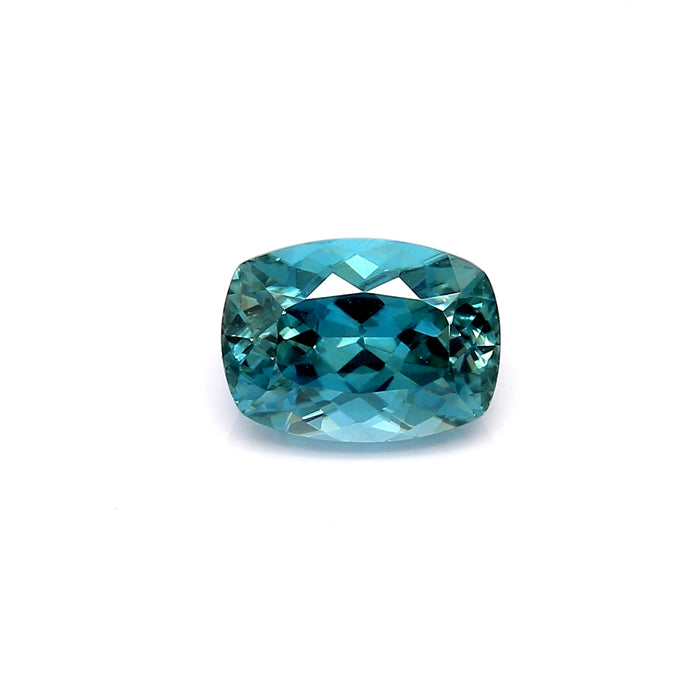 3.79 EC1 Cushion Greenish Blue Zircon