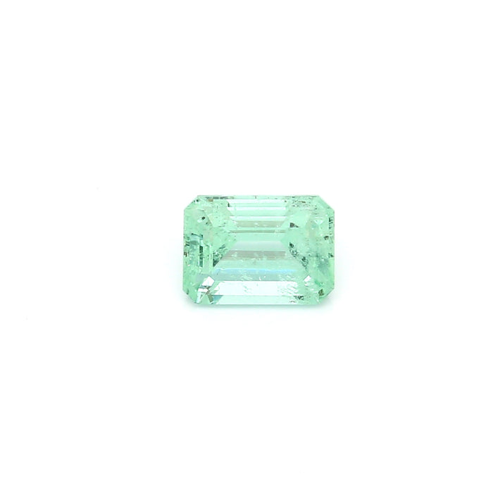 0.9 VI1 Octagon Yellowish Green Emerald