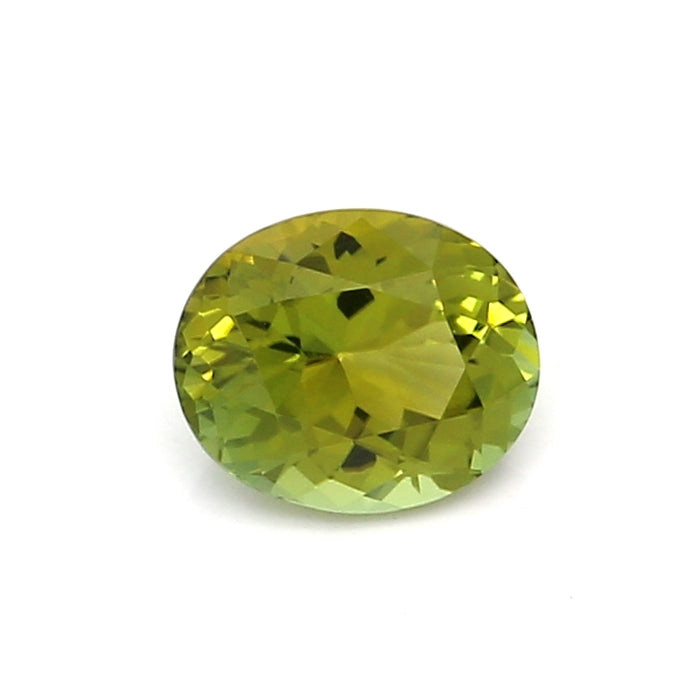 0.92 EC1 Oval Yellowish Green Tourmaline