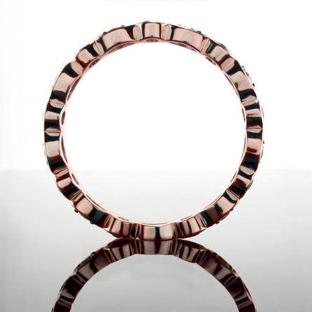 Marquise and Round Band - Size: 5.25 - 18k Rose Gold