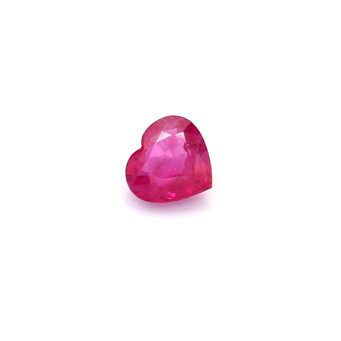 0.76 VI1 Heart-shaped Pinkish Red Ruby
