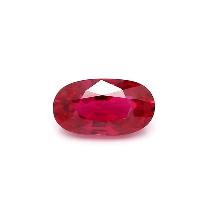 2 EC1 Oval Purplish Red Ruby