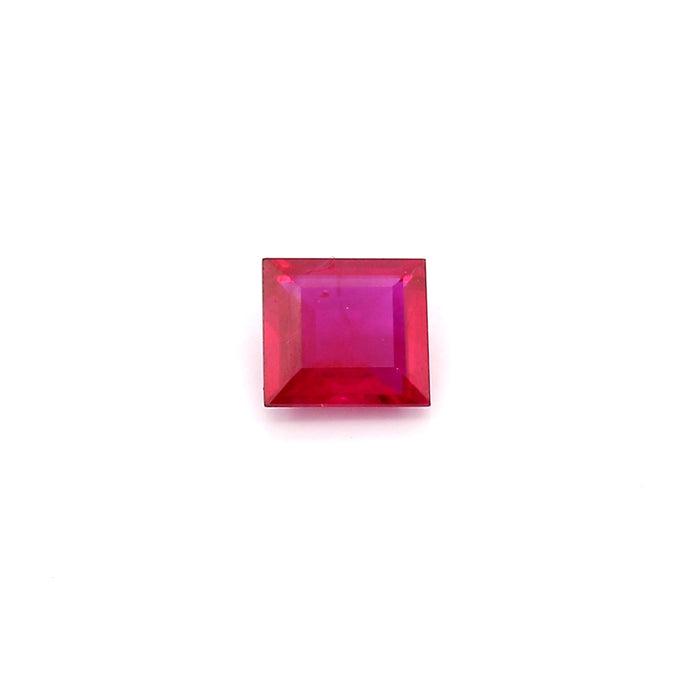 0.6 VI1 Square Pinkish Red Ruby