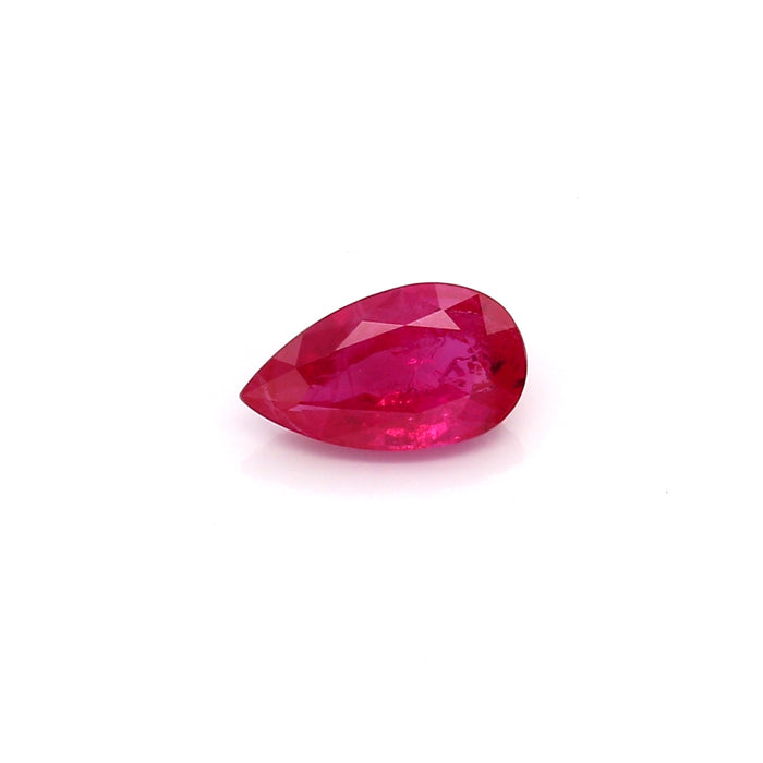 0.91 VI2 Pear-shaped Pinkish Red Ruby