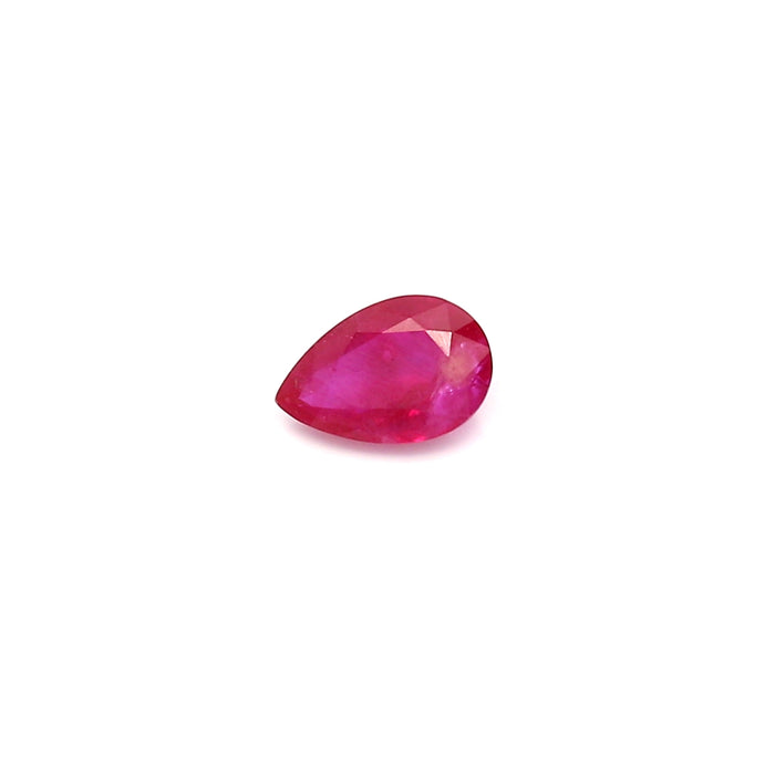 0.57 VI2 Pear-shaped Pinkish Red Ruby