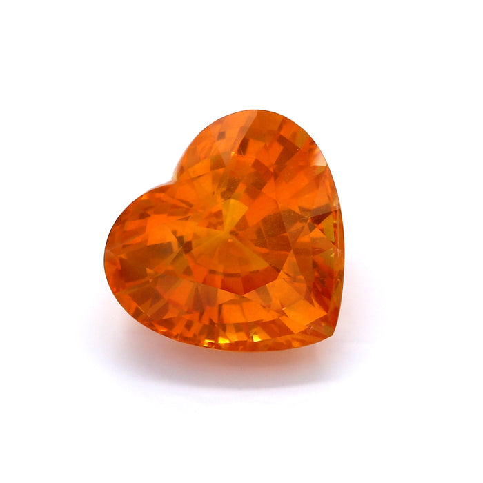 16.22 VI1 Heart-shaped Yellowish Orange Fancy sapphire