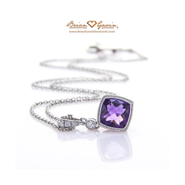 Cushion Checkered Amethyst