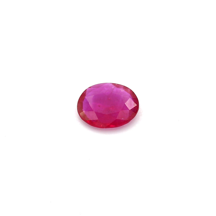 0.42 VI2 Oval Purplish Red Ruby