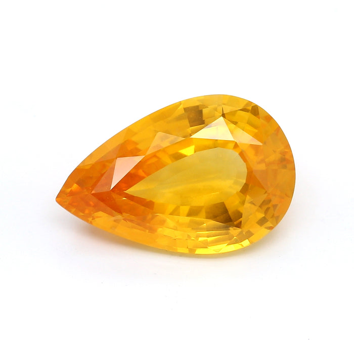 8.91 VI1 Pear-shaped Orangy Yellow Fancy sapphire