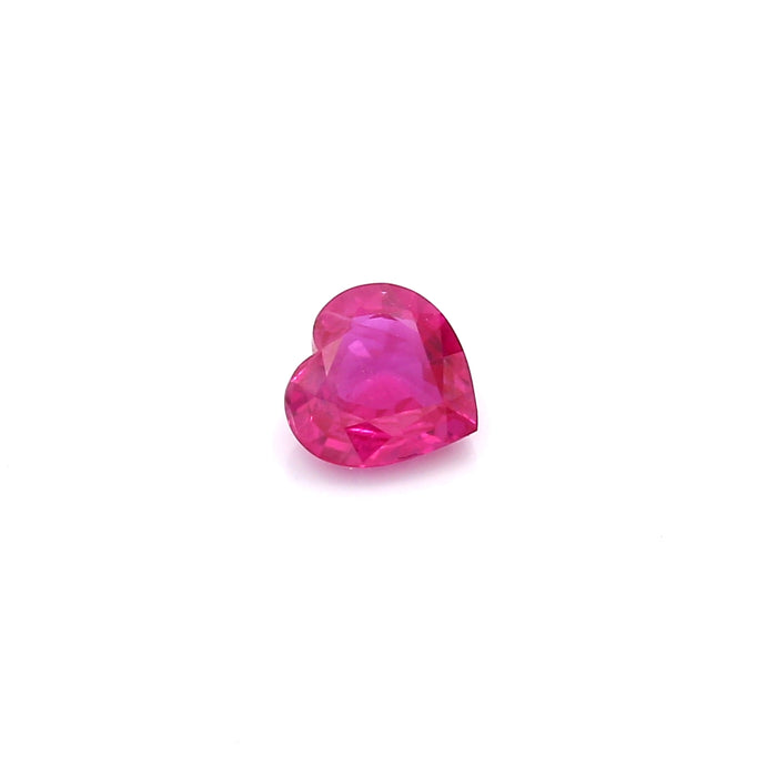 0.62 VI1 Heart-shaped Pinkish Red Ruby