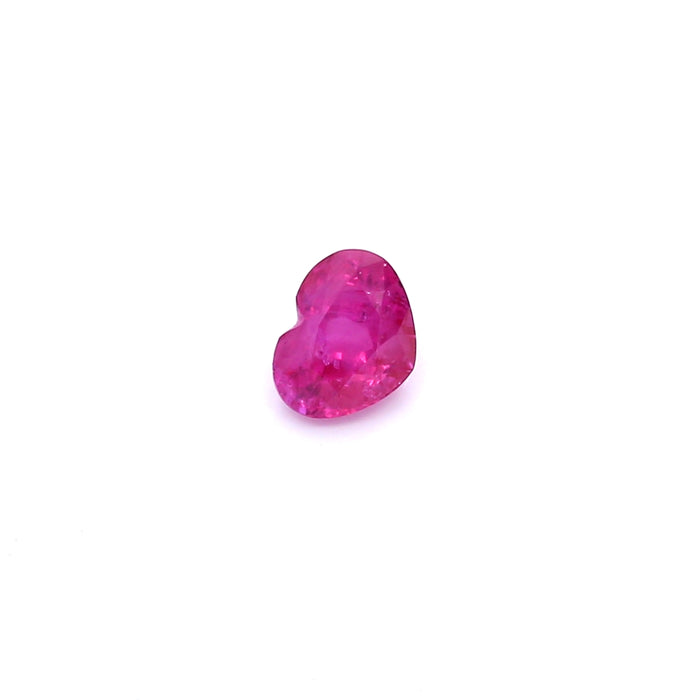 0.62 VI2 Heart-shaped Pinkish Red Ruby