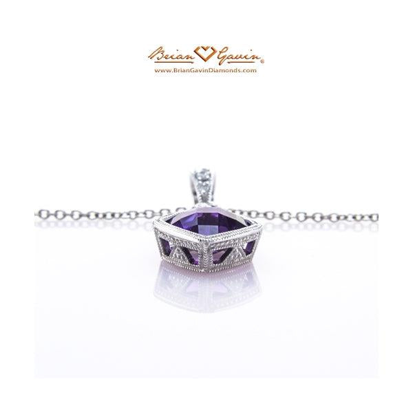 Cushion Checkered Amethyst