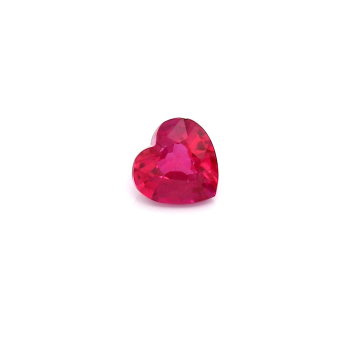 0.82 VI1 Heart-shaped Pinkish Red Ruby