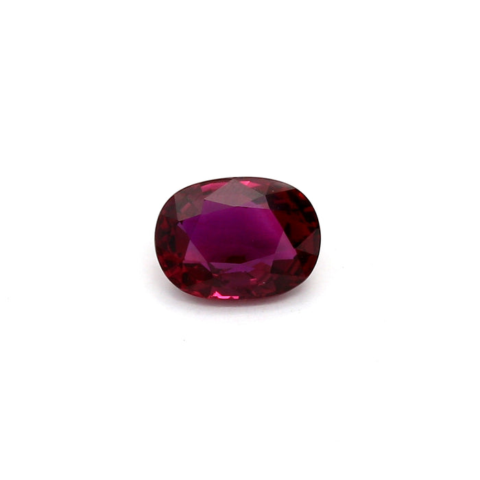 1.25 EC2 Oval Purplish Red Ruby