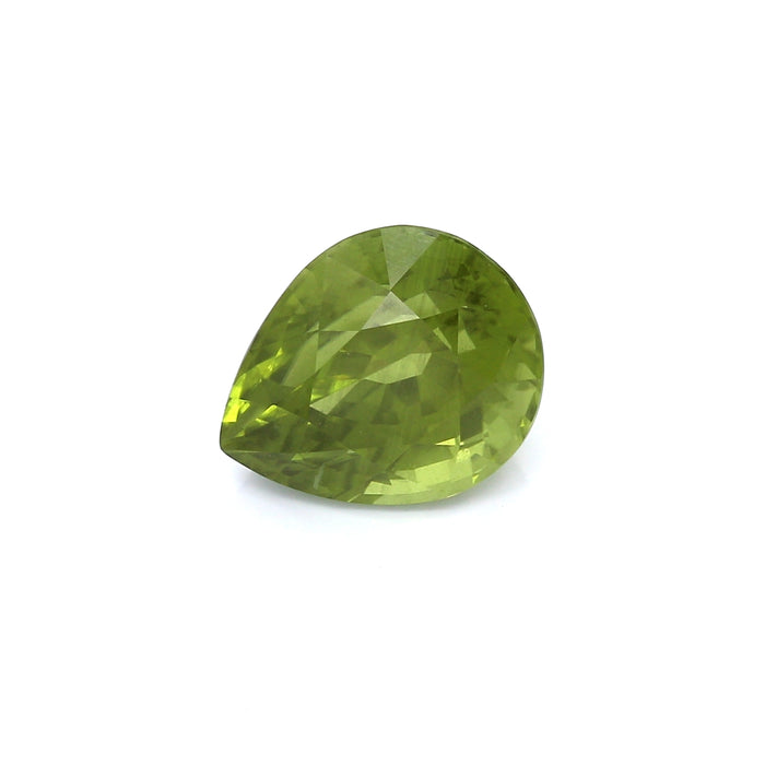 4.93 VI1 Pear-shaped Yellowish Green Peridot