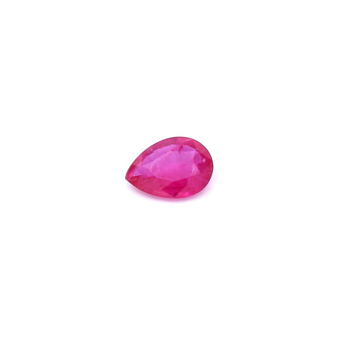 0.31 VI2 Pear-shaped Pinkish Red Ruby