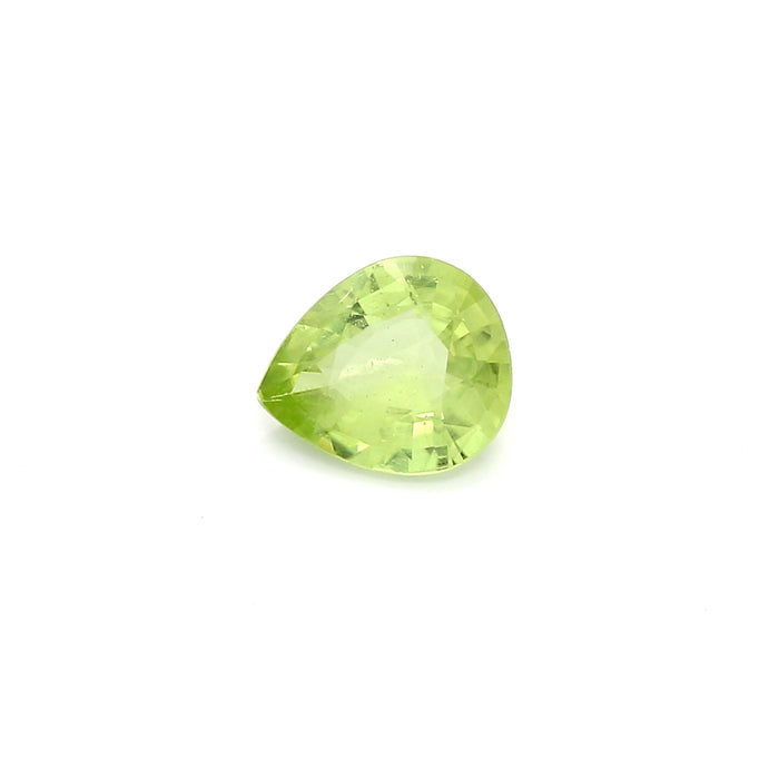 0.9 VI1 Pear-shaped Yellowish Green Peridot