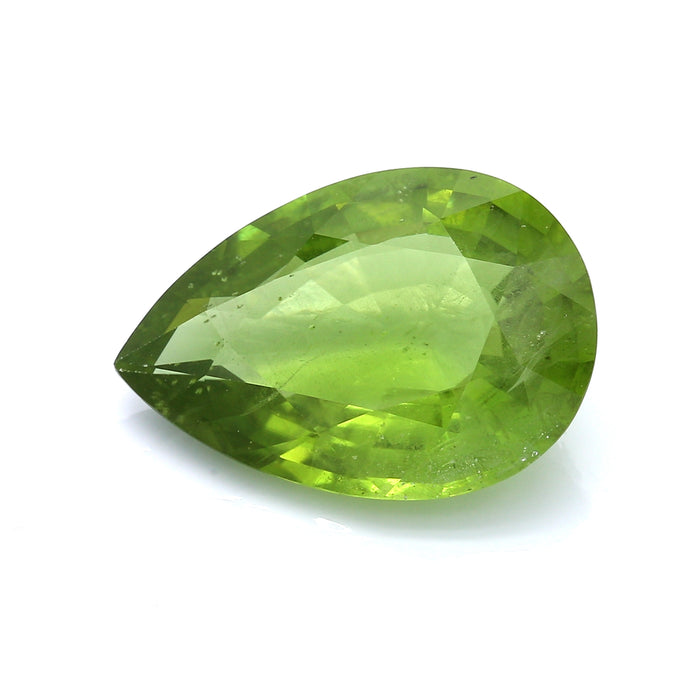 14.14 VI1 Pear-shaped Yellowish Green Peridot