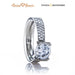 18K White Gold