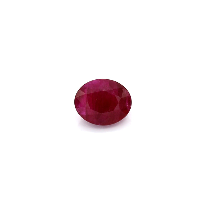 0.86 I2 Oval Purplish Red Ruby