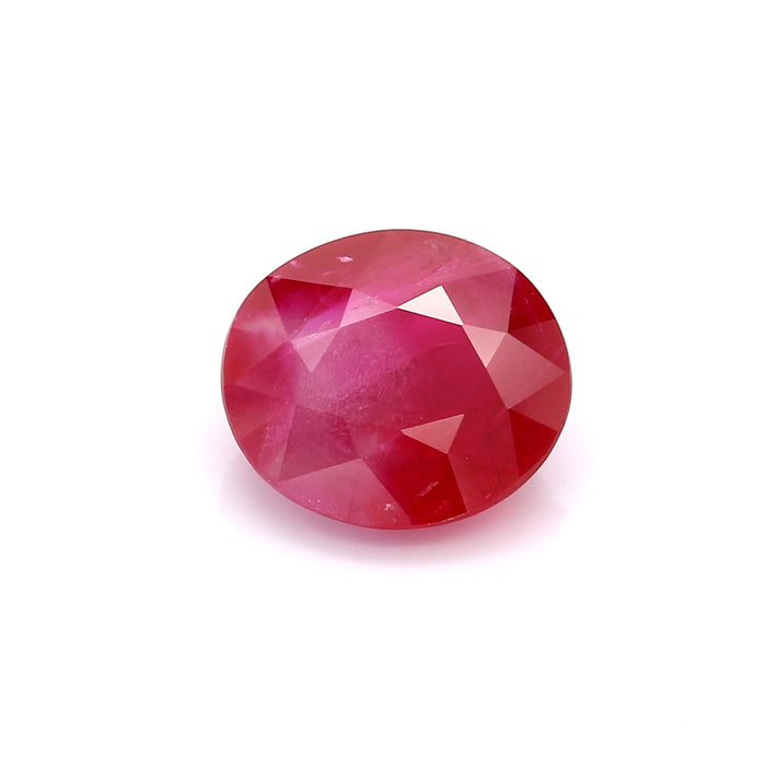 4.12 I2 Oval Pinkish Red Ruby