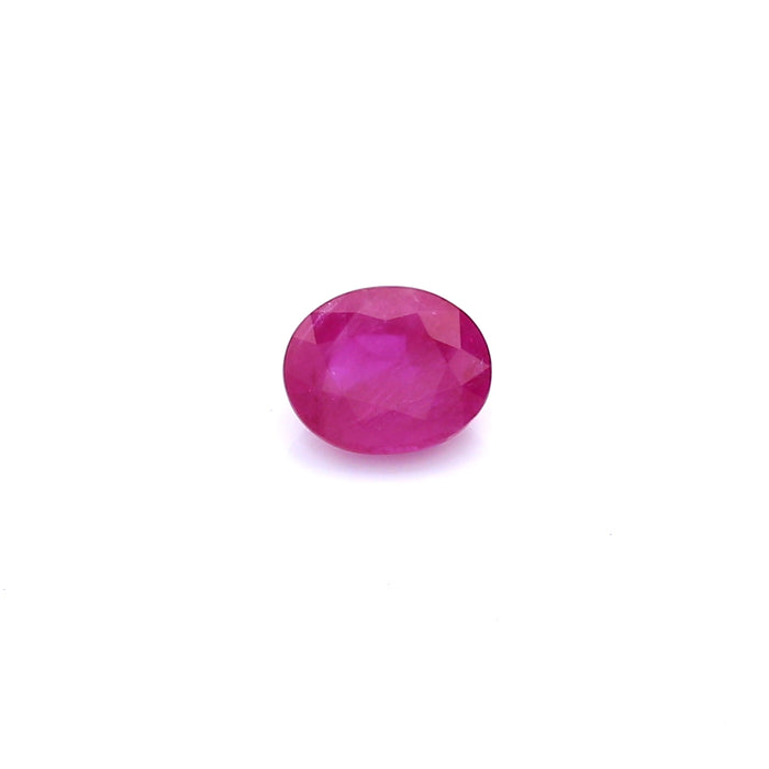 0.74 VI2 Oval Purplish Red Ruby