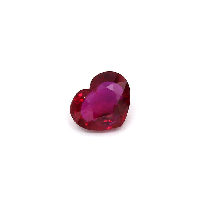 0.87 VI1 Heart-shaped Purplish Red Ruby