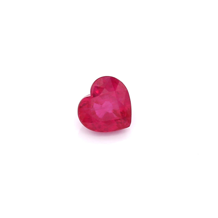0.72 VI1 Heart-shaped Pinkish Red Ruby