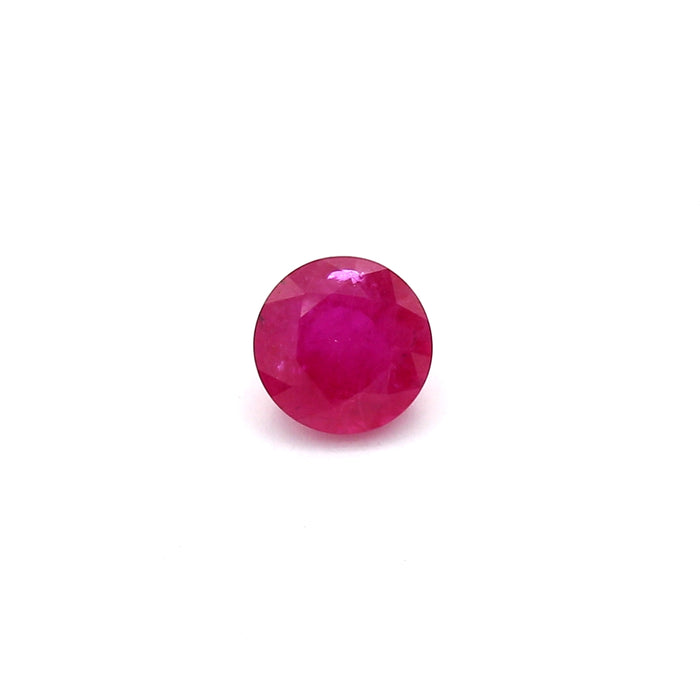 0.87 VI2 Round Pinkish Red Ruby