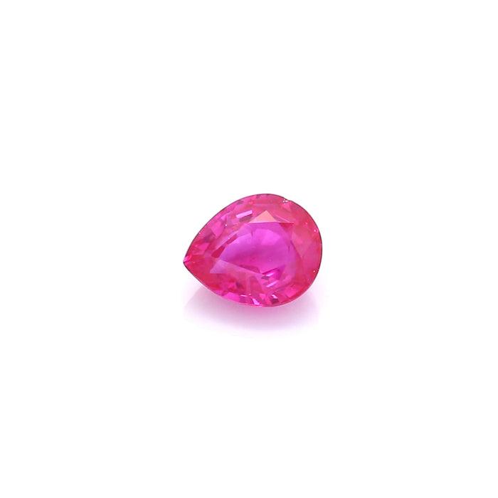 0.86 VI1 Pear-shaped Pinkish Red Ruby