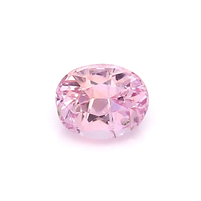 0.66 VI1 Oval Orangy Pink Fancy sapphire