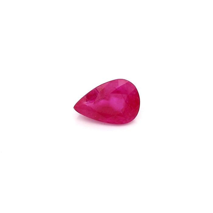 0.8 VI2 Pear-shaped Pinkish Red Ruby