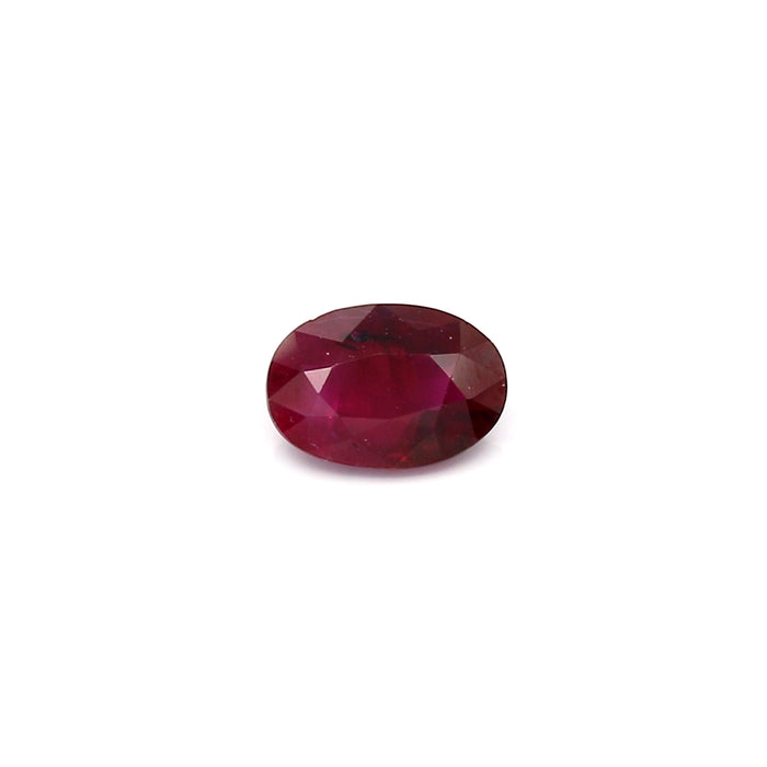 0.76 VI2 Oval Purplish Red Ruby