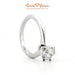 18K White Gold