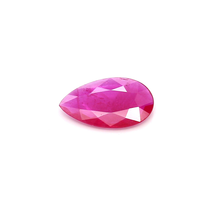 0.75 VI2 Pear-shaped Pinkish Red Ruby